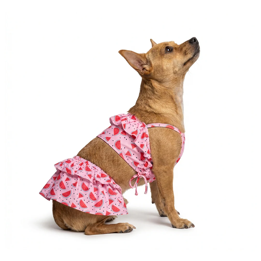 Pet Bigginis For Dogs (Pink/Red)