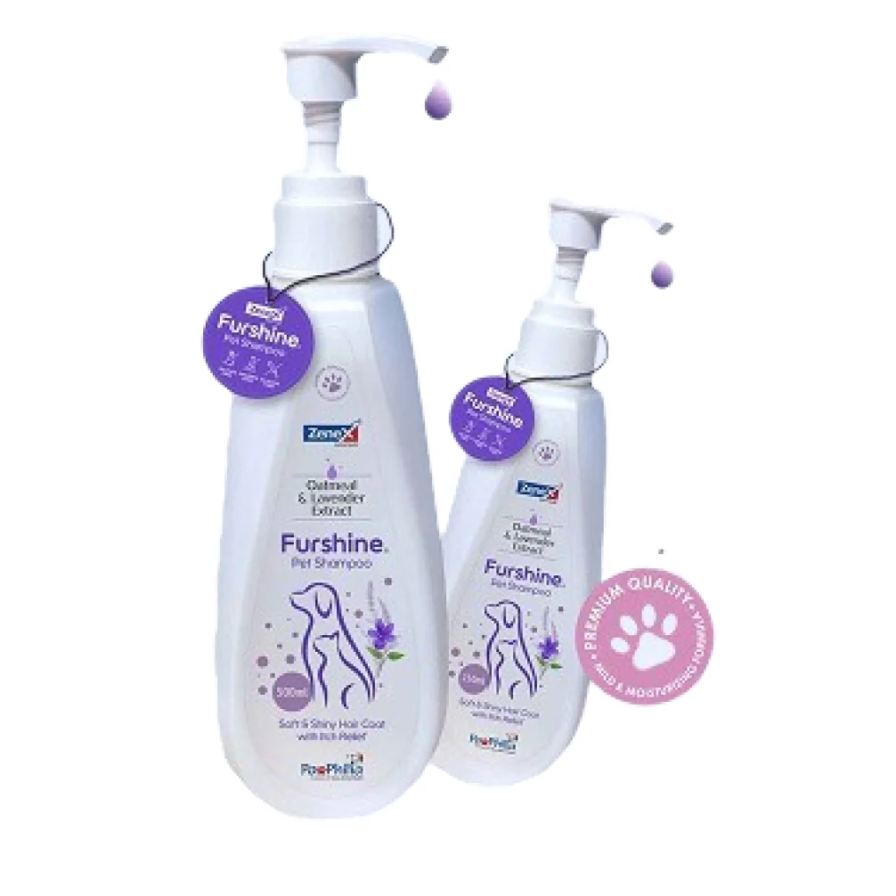 Zenex Furshine Pet Shampoo Oatmeal and Lavender for Dogs and Cats - Image 2