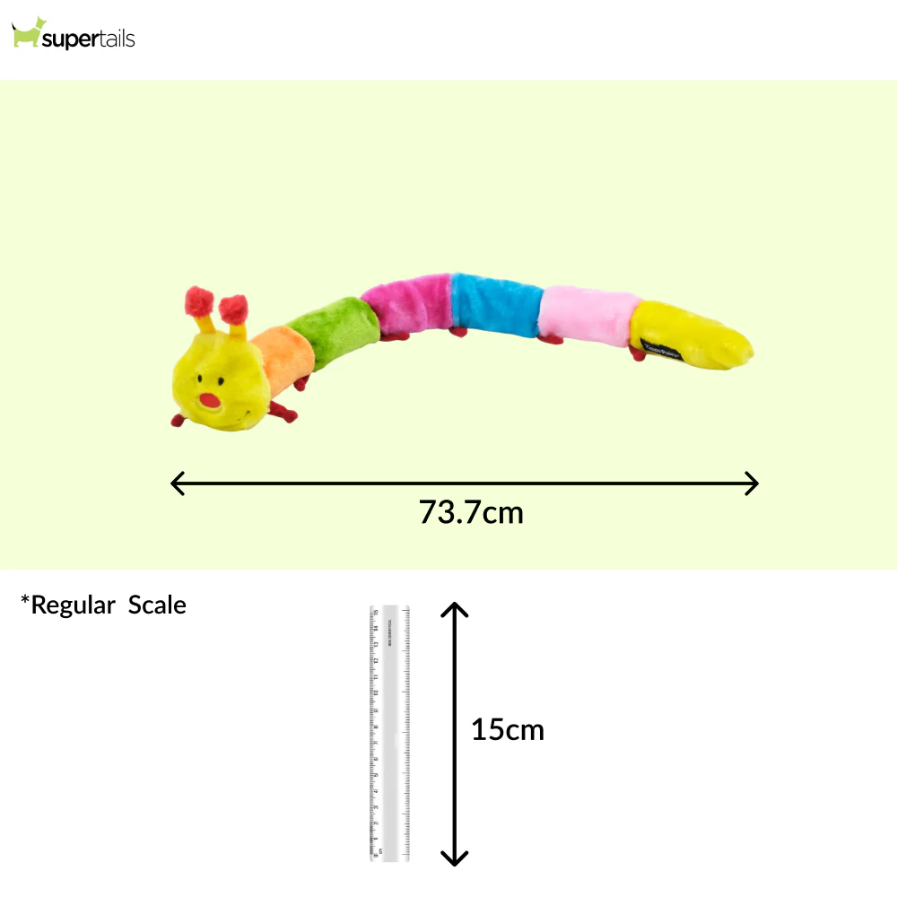 Zippy Paws Blasters Caterpiller Jumbo Plush Toy for Dogs - Image 2