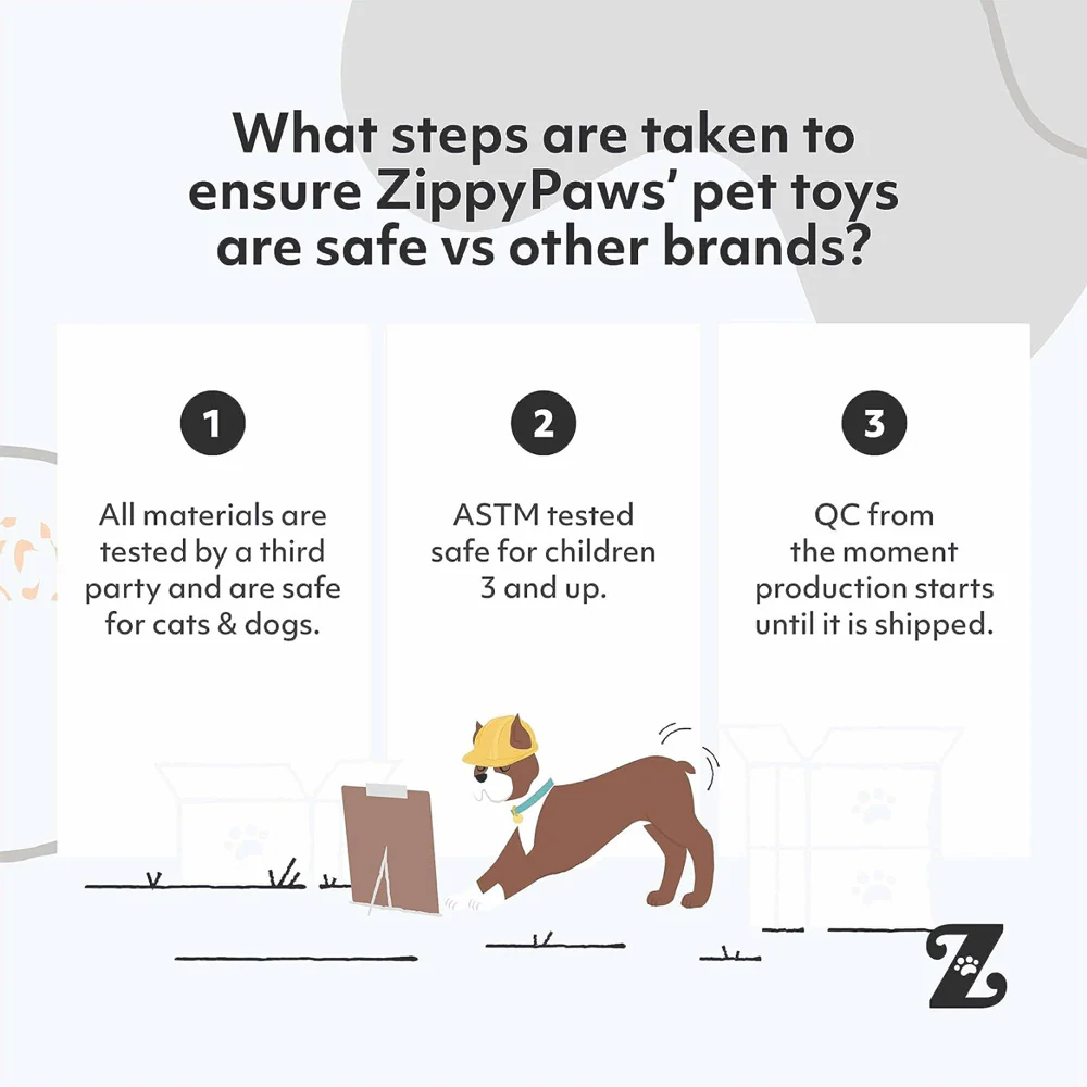 Zippy Paws Blasters Caterpiller Jumbo Plush Toy for Dogs - Image 5