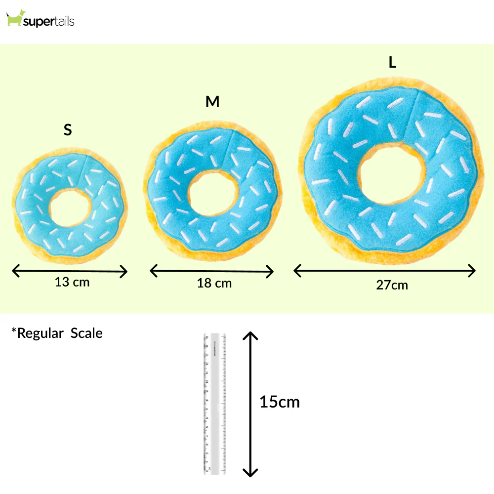 Zippy Paws Blueberry Donutz Plush Toy for Dogs - Image 2