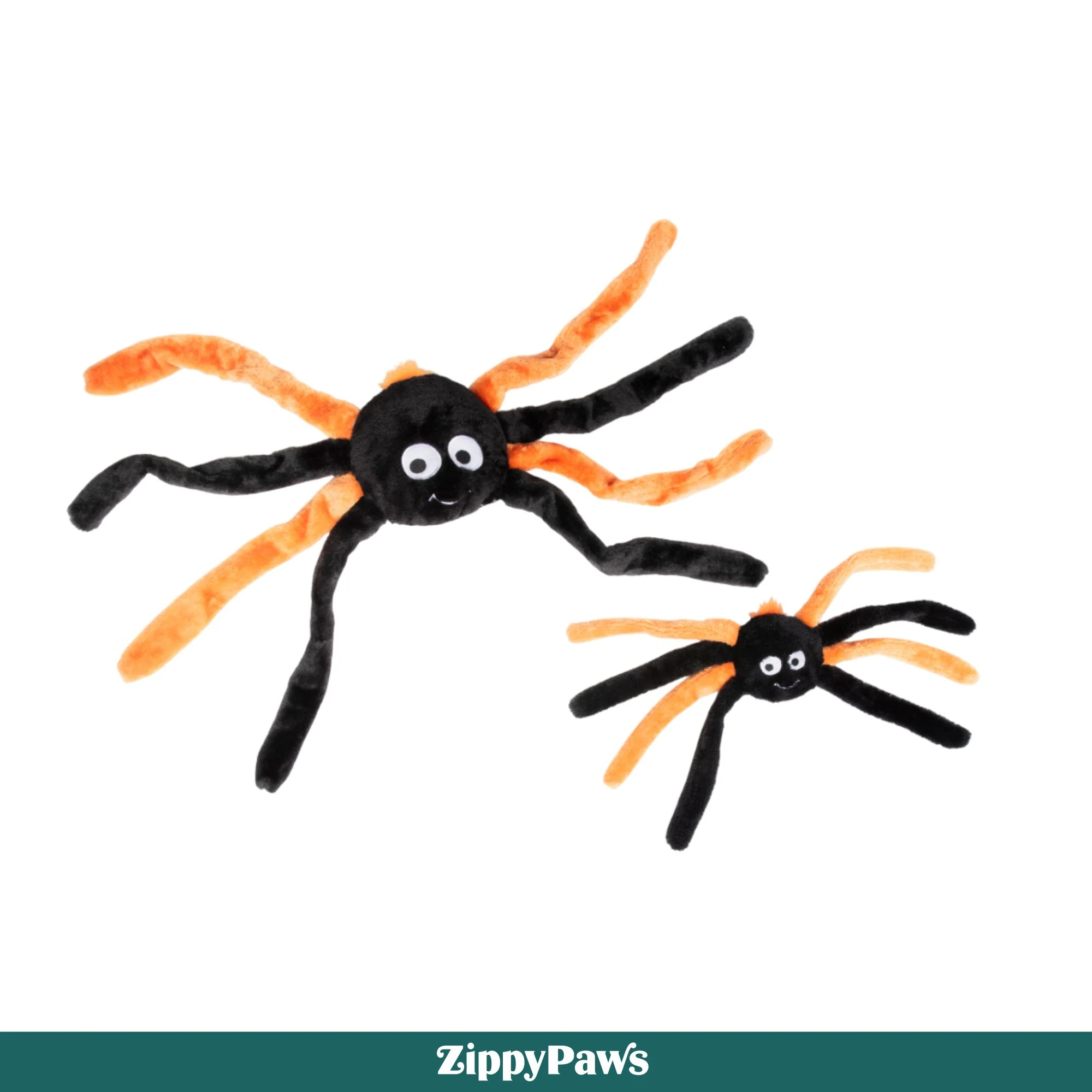 Zippy Paws Halloween Spider Grunterz Plush Toy for Dogs - Image 7