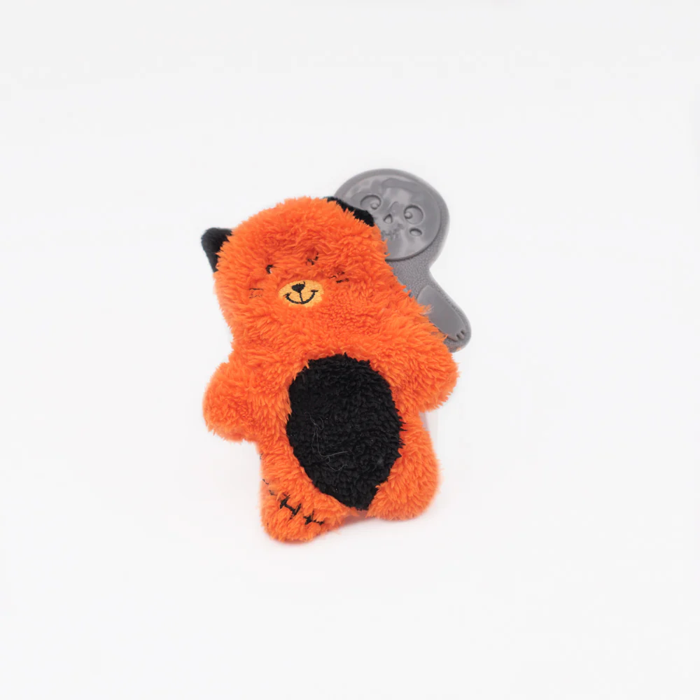 Zippy Paws Halloween Zombie Cat Bonez Plush Toy for Dogs - Image 2