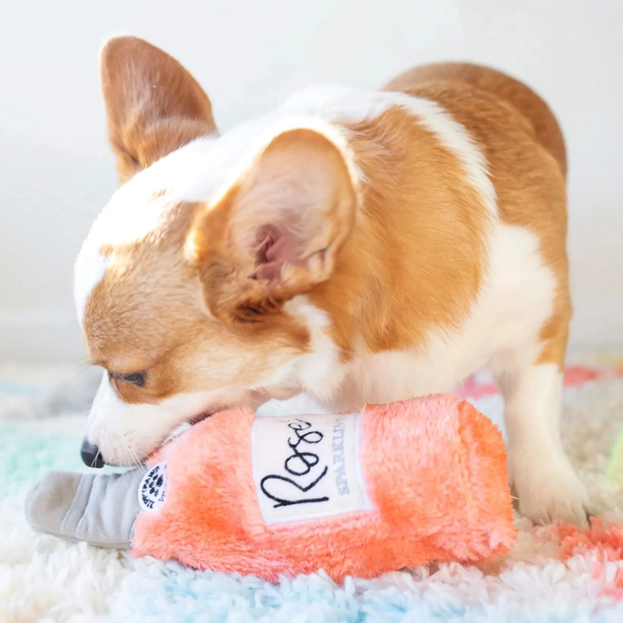 Zippy Paws Happy Hour Rose Crusherz Plush Toy for Dogs - Image 7
