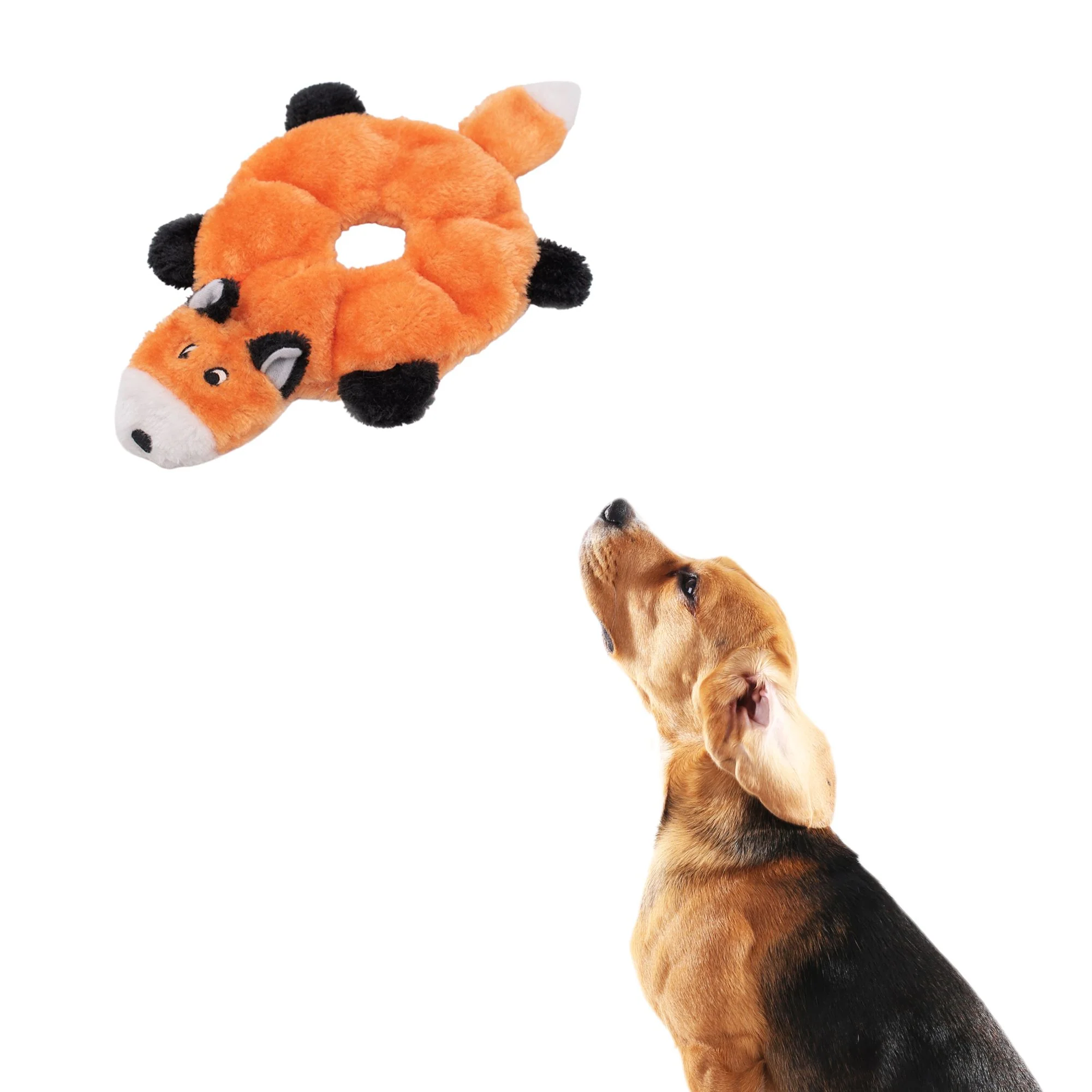 Zippy Paws Loopy Fox Plush Toy for Dogs - Image 6
