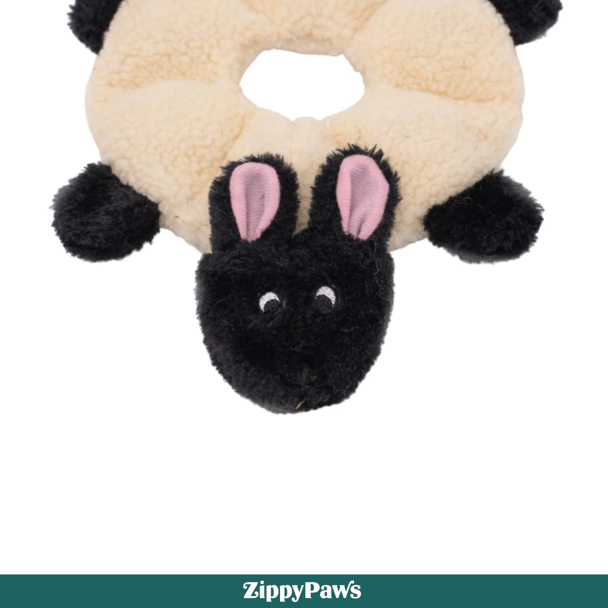 Zippy Paws Loopy Sheep Plush Toy for Dogs - Image 4
