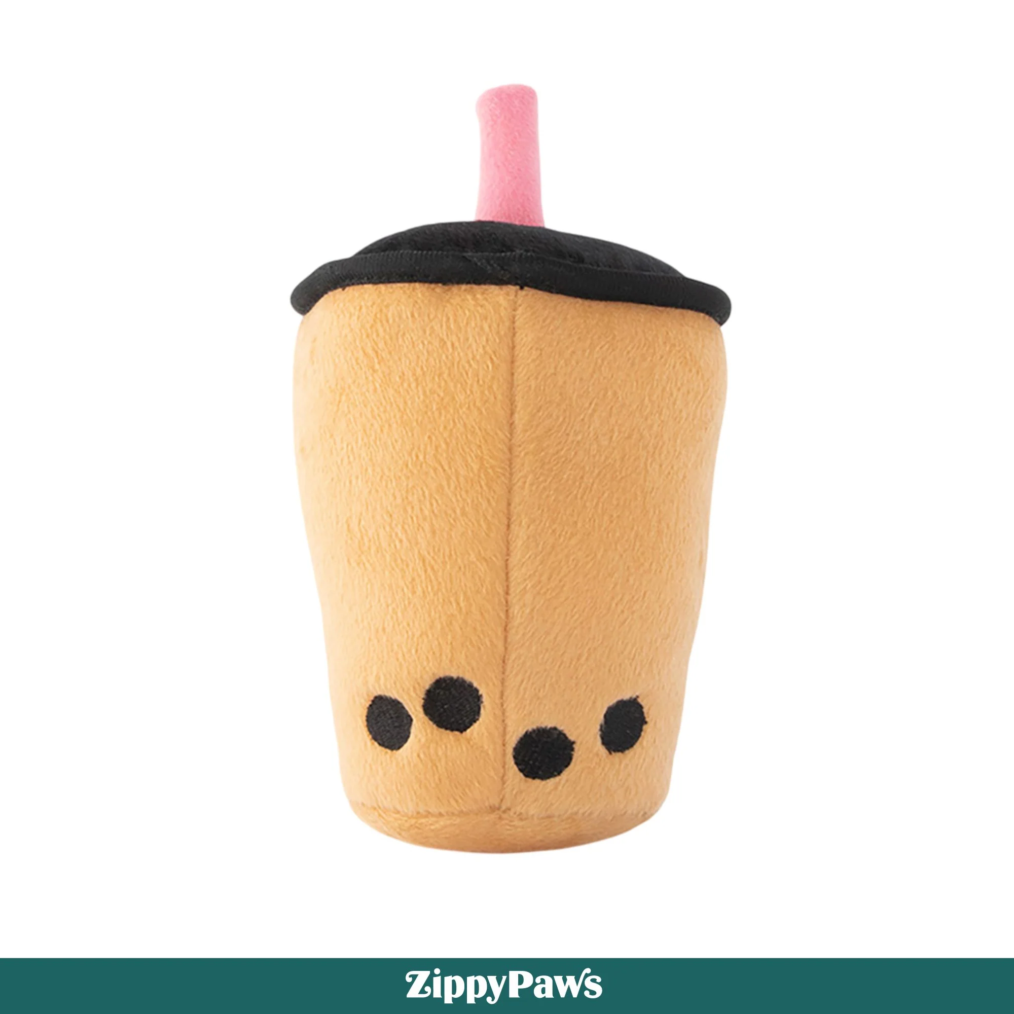 Zippy Paws NomNomz Boba Milk Tea Plush Toy for Dogs - Image 2