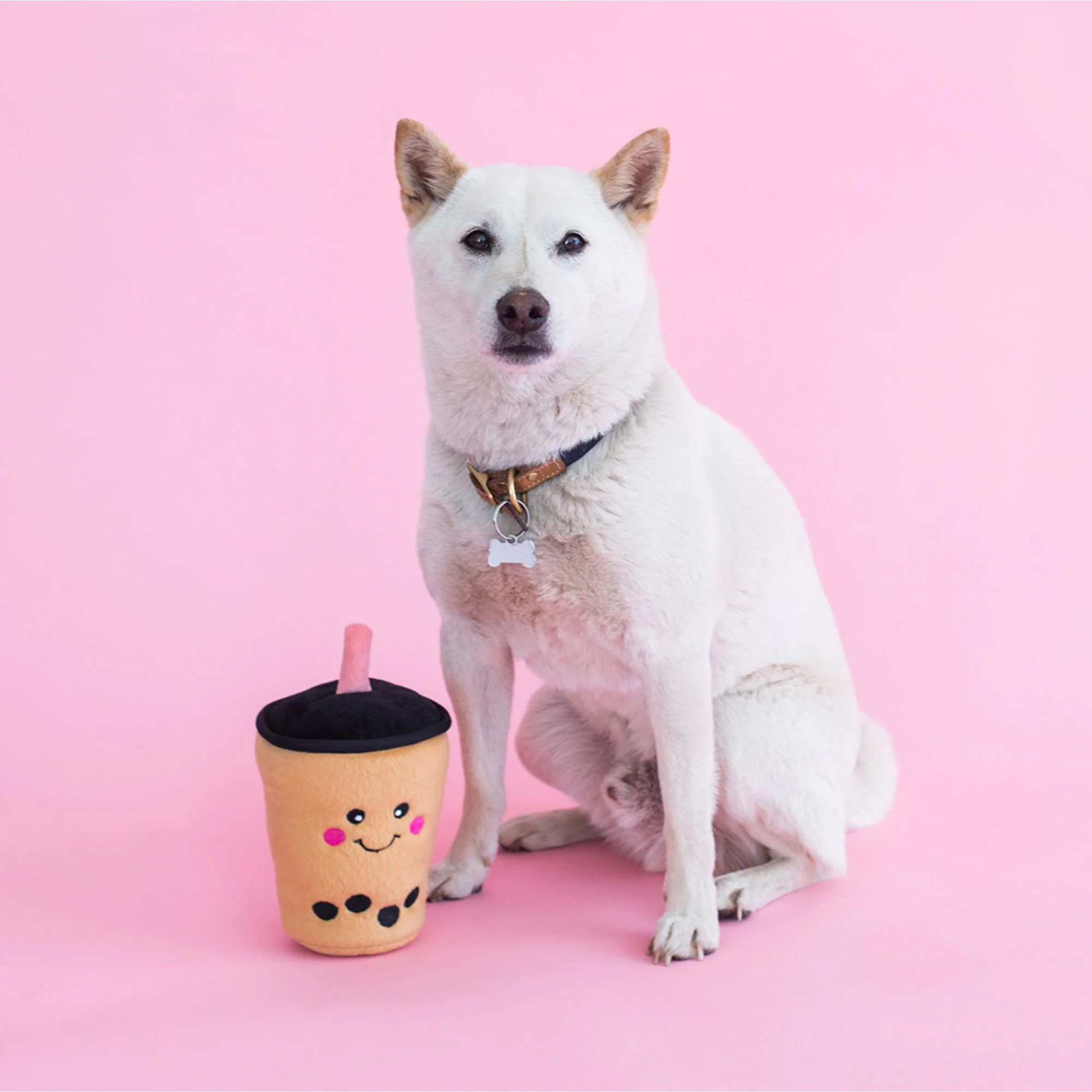 Zippy Paws NomNomz Boba Milk Tea Plush Toy for Dogs - Image 8