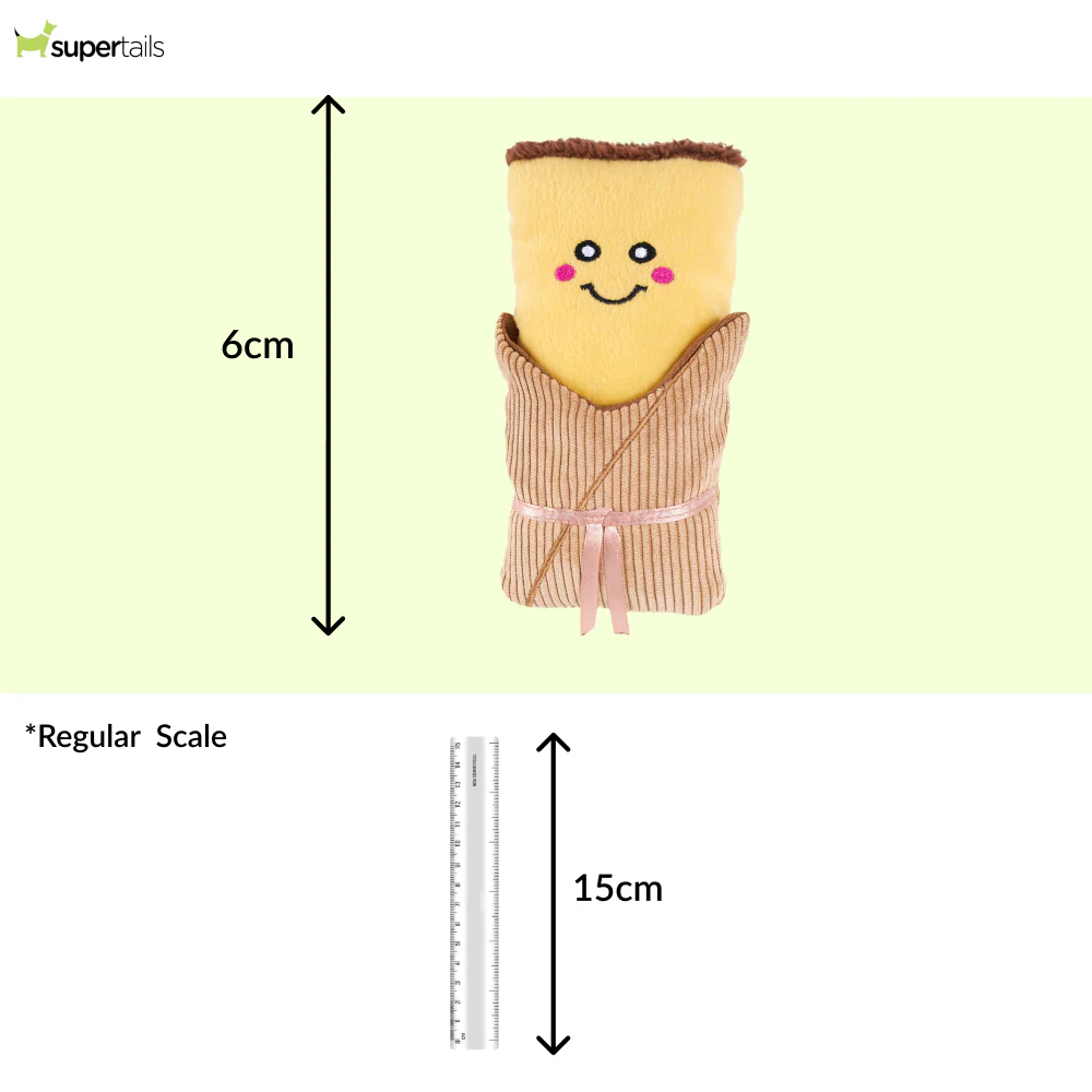 Zippy Paws NomNomz Tamale Plush Toy for Dogs - Image 2