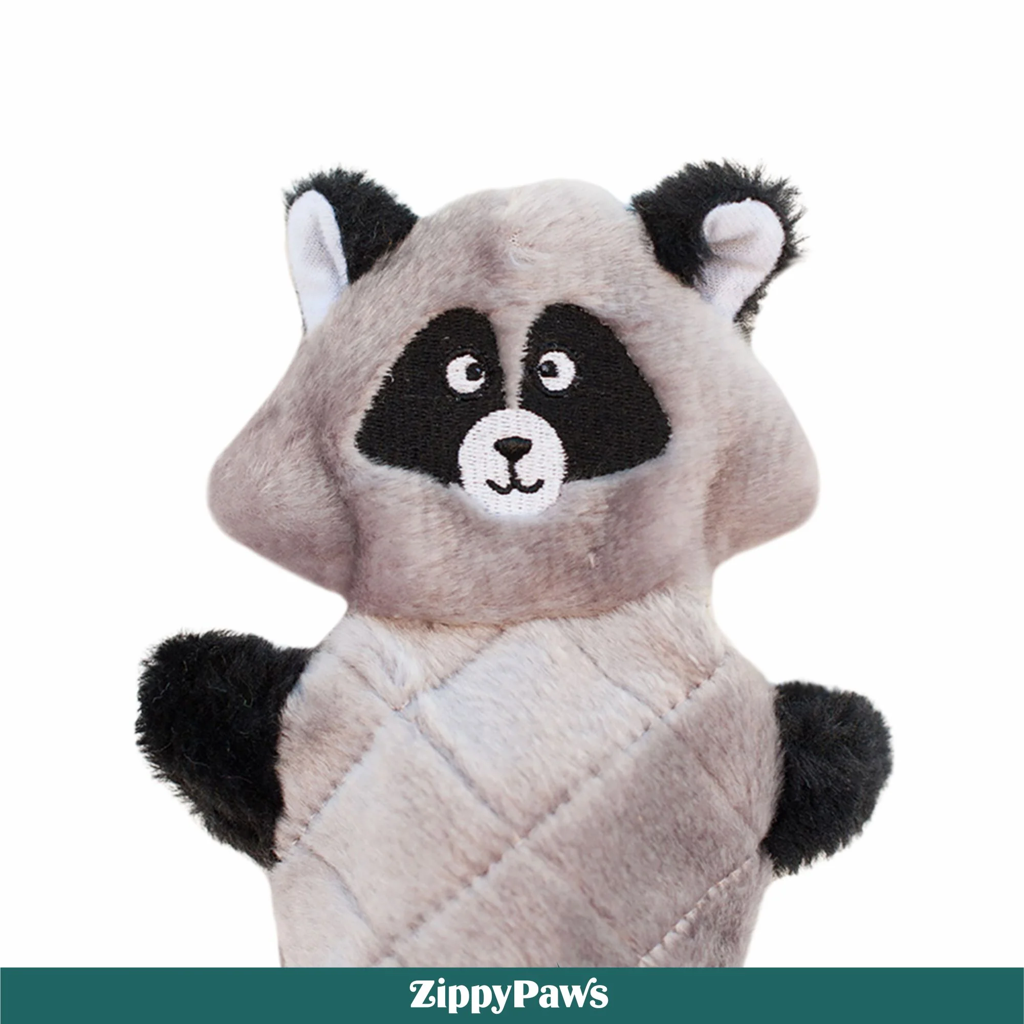 Zippy Paws Raccoon Jigglerz Plush Toy for Dogs - Image 8