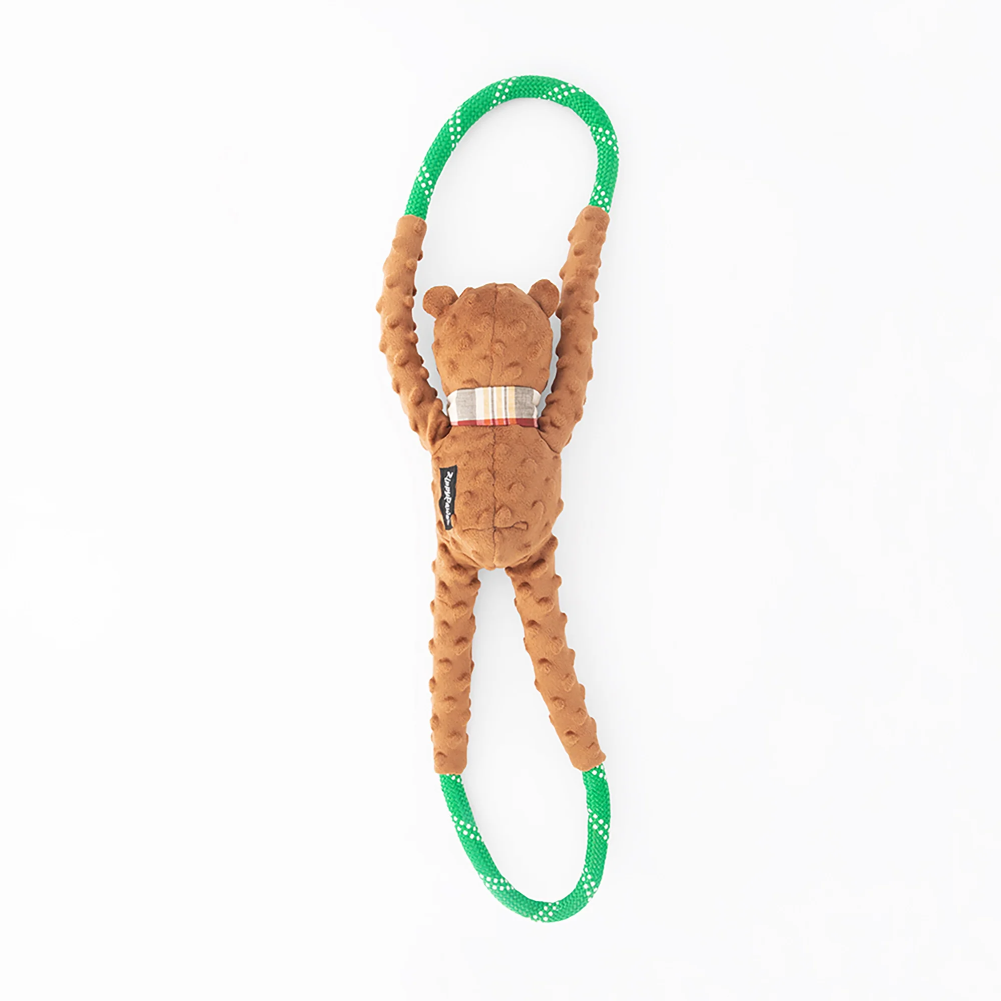 Zippy Paws RopeTugz Bear Plush Toy for Dogs - Image 3
