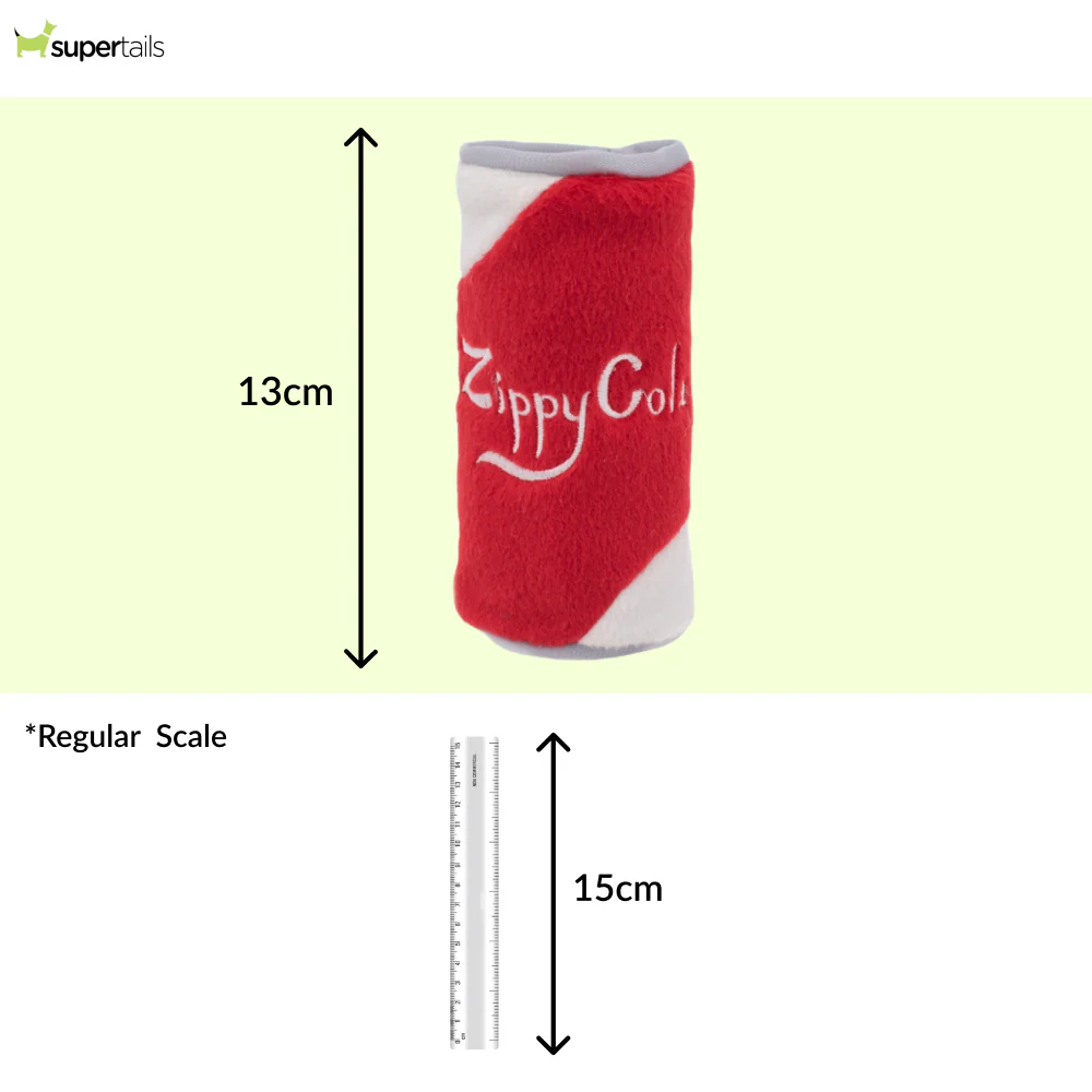 Zippy Paws Squeakie Can Zippy Cola Plush Toy for Dogs - Image 2