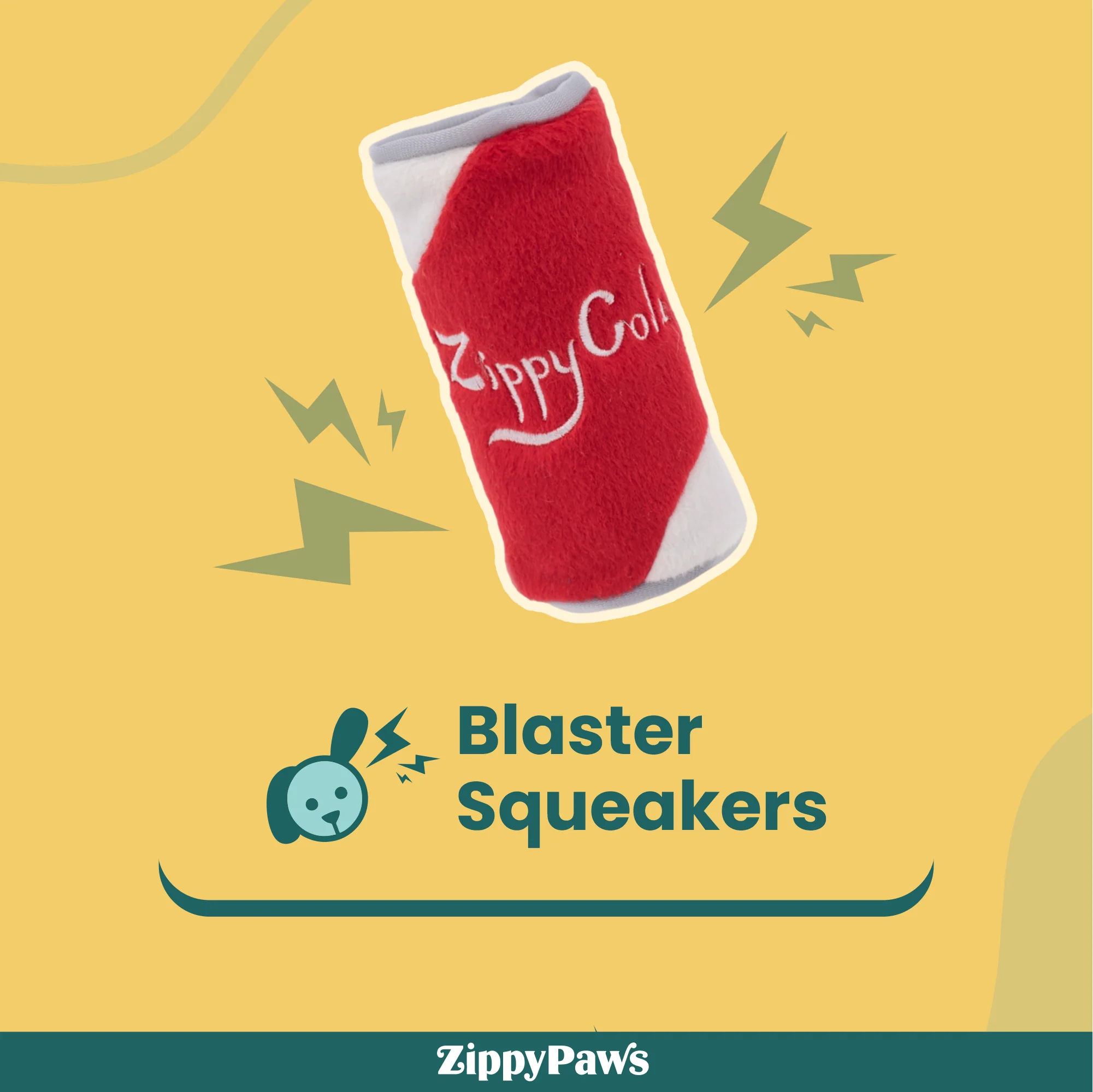 Zippy Paws Squeakie Can Zippy Cola Plush Toy for Dogs - Image 4