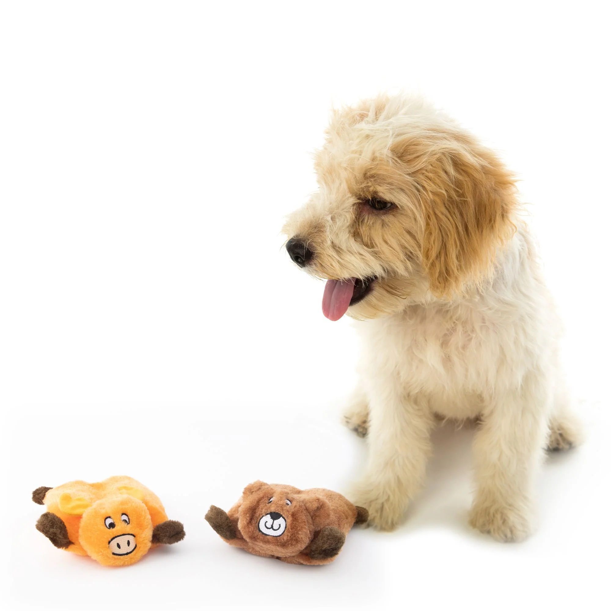 Zippy Paws Squeakie Pads Bear & Moose Plush Toy for Dogs - Image 7