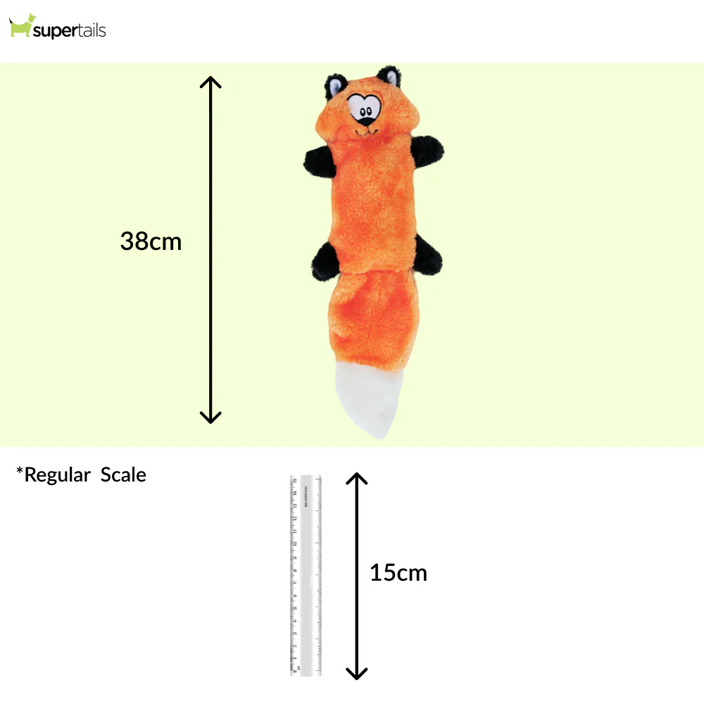 Zippy Paws Zingy Fox Plush Toy for Dogs - Image 2