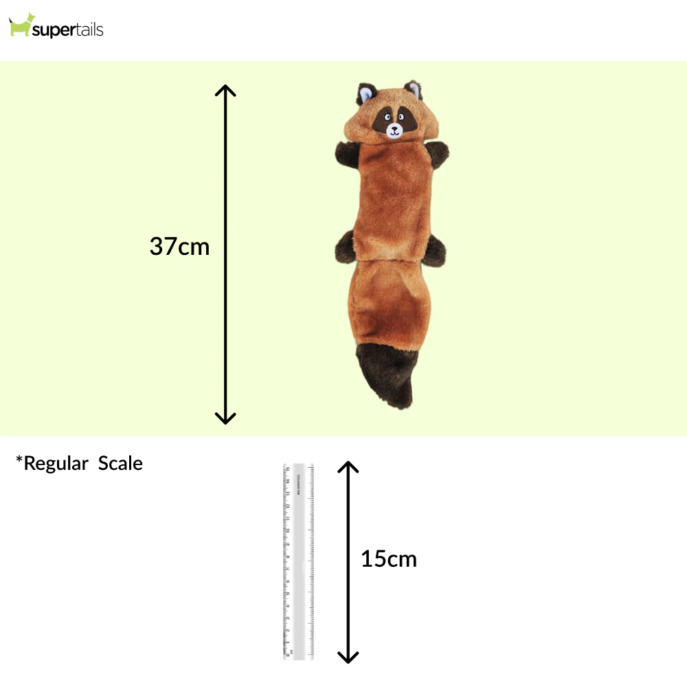 Zippy Paws Zingy Raccoon Plush Toy for Dogs - Image 2