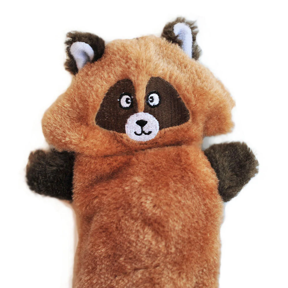 Zippy Paws Zingy Raccoon Plush Toy for Dogs - Image 5