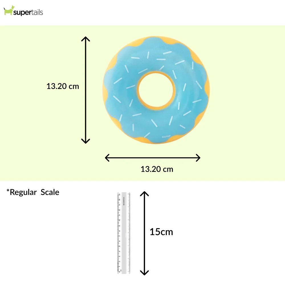 Zippy Paws Zippy Blueberry Tuff Donutz Plush Toy for Dogs - Image 2