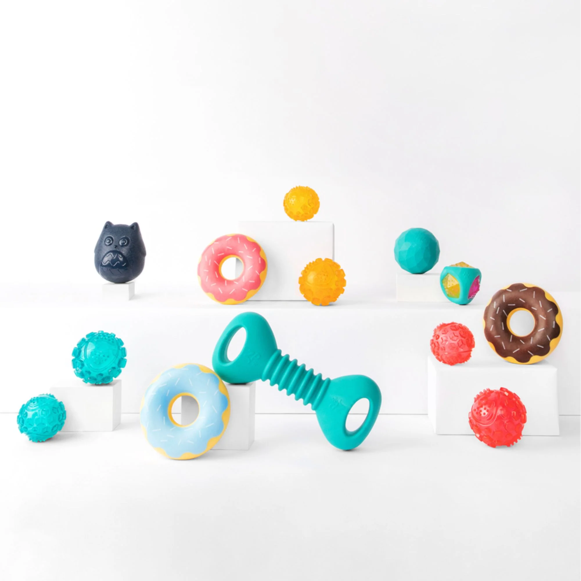 Zippy Paws Zippy Blueberry Tuff Donutz Plush Toy for Dogs - Image 8