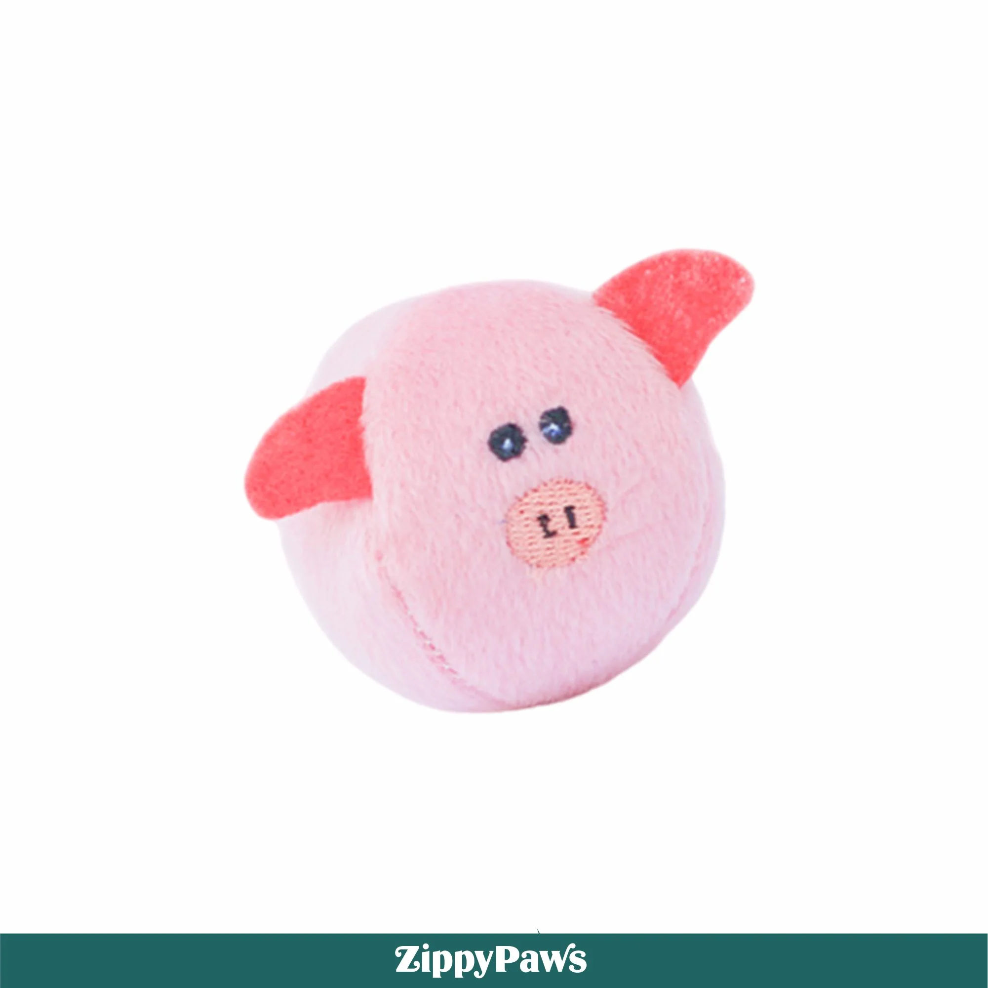 Zippy Paws Zippy Burrow with Bubble Babiez Pig Barn Plush Toy for Dogs - Image 7