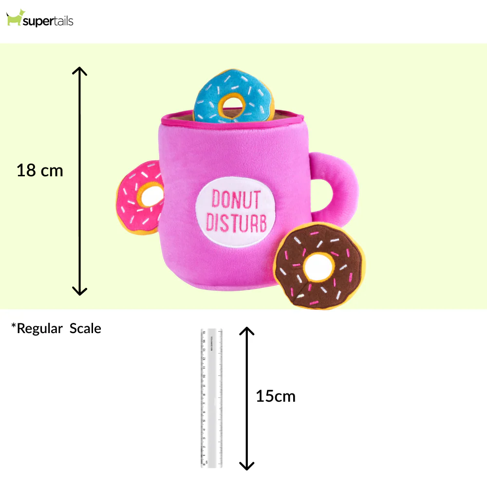 Zippy Paws Zippy Burrows Coffee and Donutz Plush Toy for Dogs - Image 2