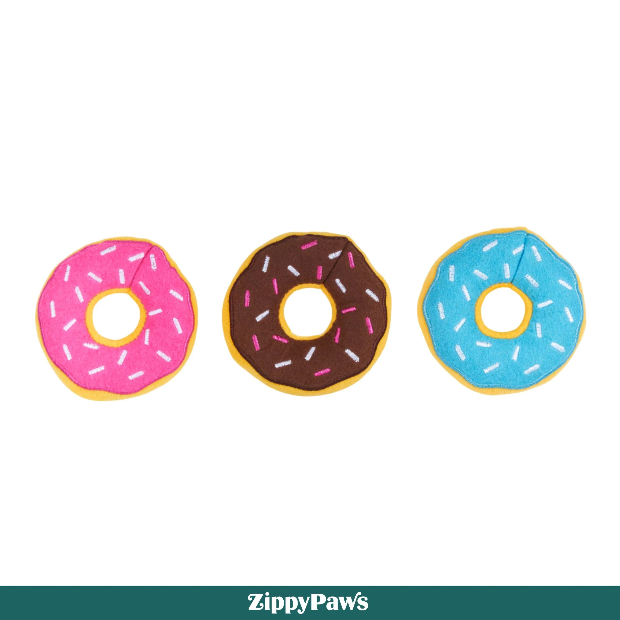 Zippy Paws Zippy Burrows Coffee and Donutz Plush Toy for Dogs - Image 8