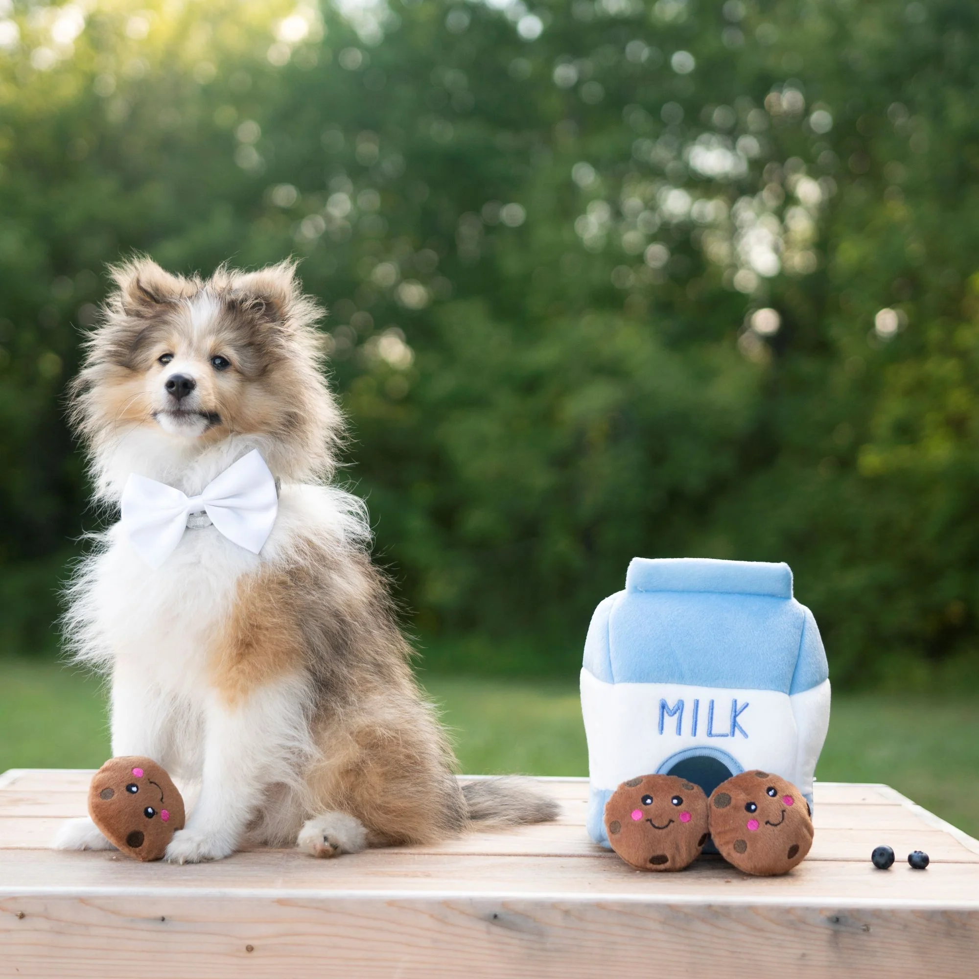 Zippy Paws Zippy Burrows Milk and Cookies Plush Toy for Dogs - Image 6
