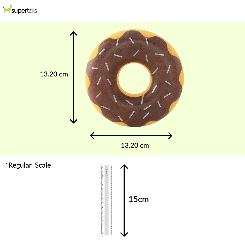 Zippy Paws Zippy Chocolate Tuff Donutz Plush Toy for Dogs - Image 2