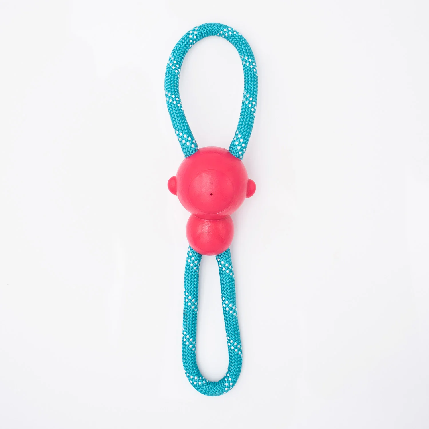 Zippy Paws ZippyTuff Monkey RopeTugz Plush Toy for Dogs (Pink) - Image 3