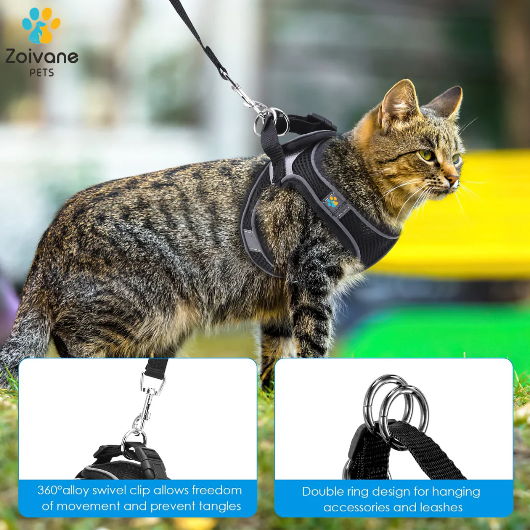 Zoivane Harness for Cats (Black) - Image 3