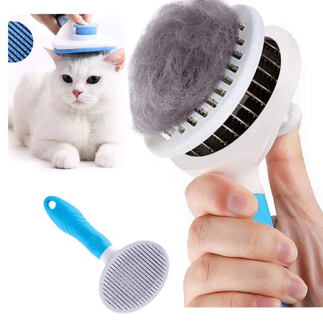 Zoivane Self Cleaning Slicker Comb for Dogs and Cats (Blue) - Image 10