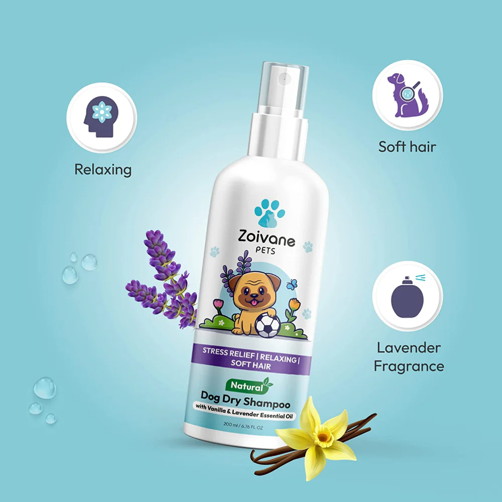 Zoivane Vanilla & Lavender Waterless Shampoo for Dogs - Image 3