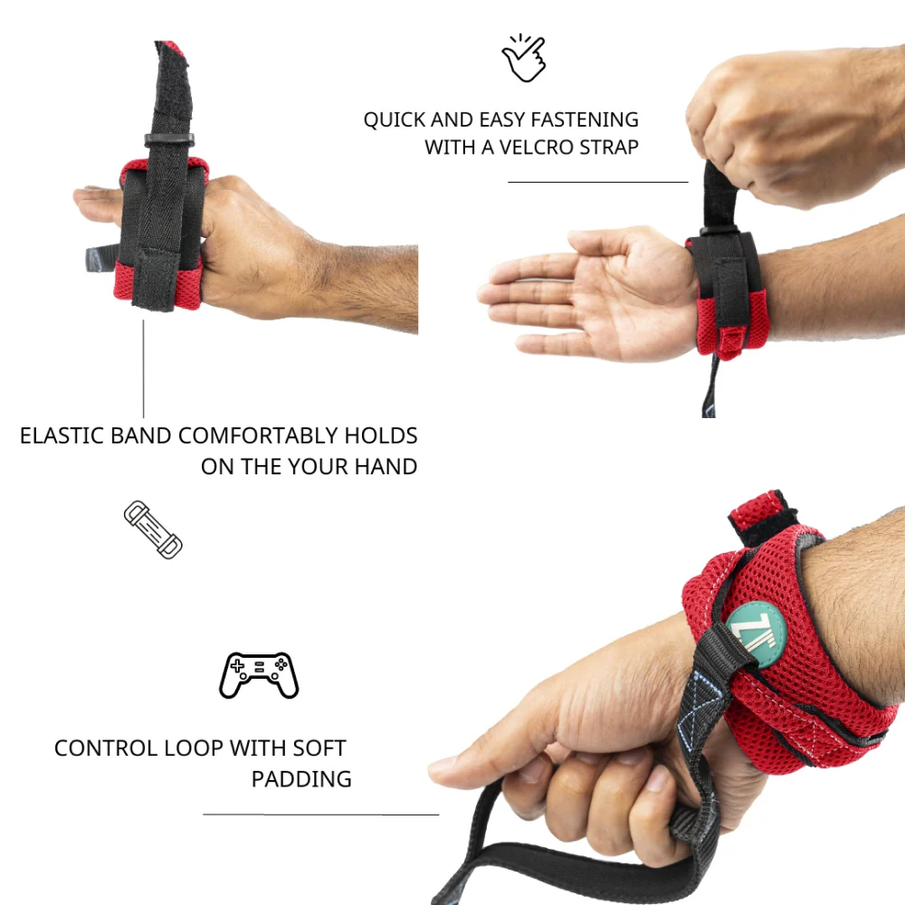 Zoomiez Hands Free Mesh Leash for Dogs & Cats (Red) - Image 3