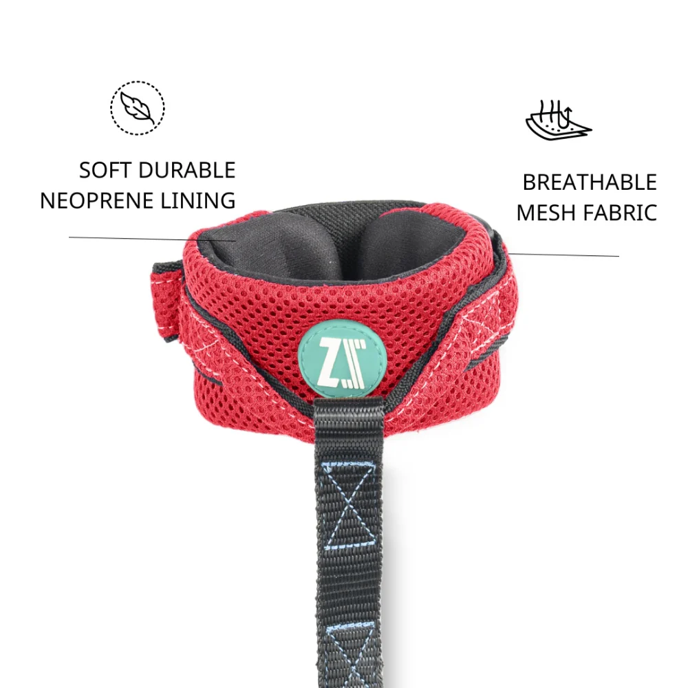 Zoomiez Hands Free Mesh Leash for Dogs & Cats (Red) - Image 5