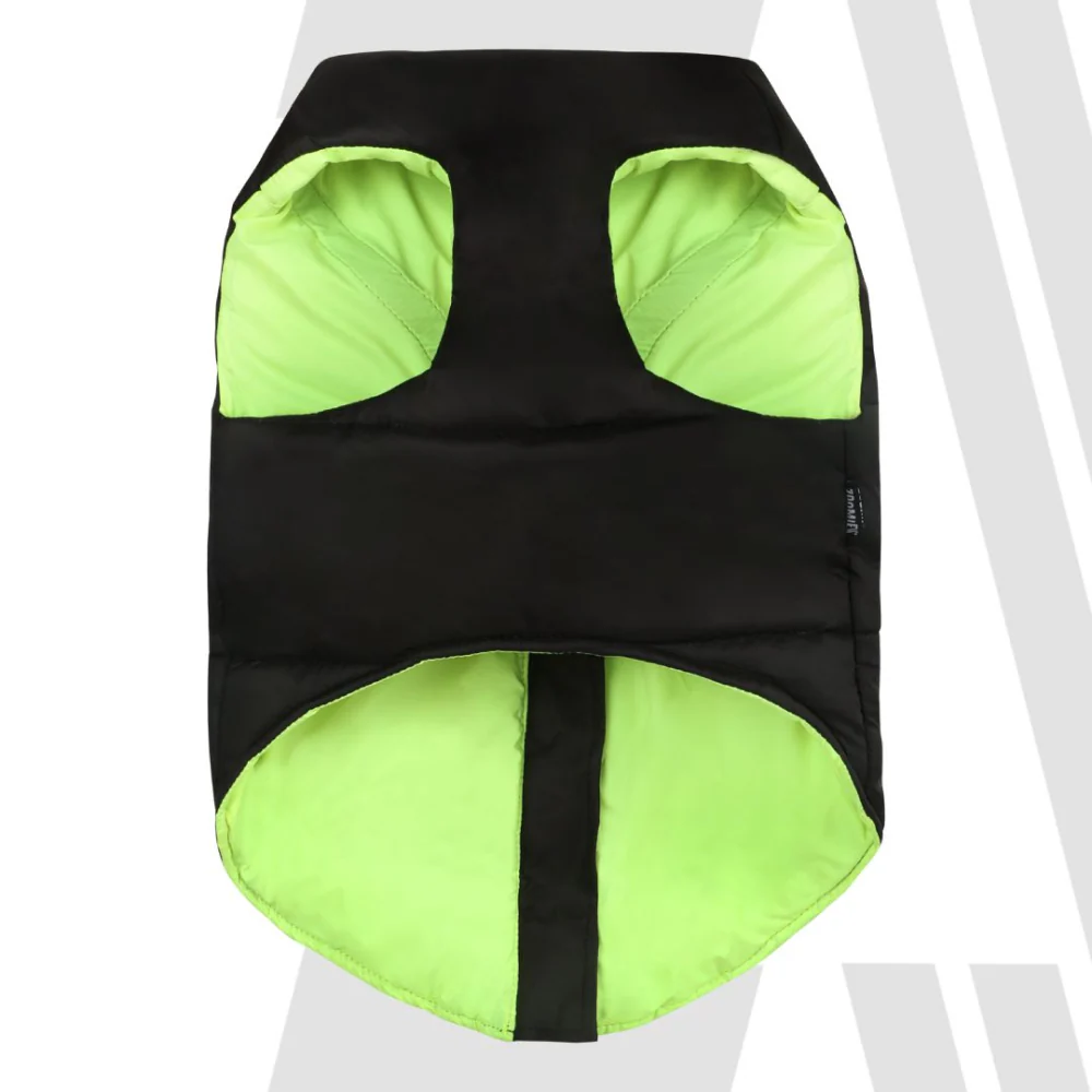 Zoomiez Ultimate Jacket With Built in Harness for Dogs (Black/Neon) - Image 4