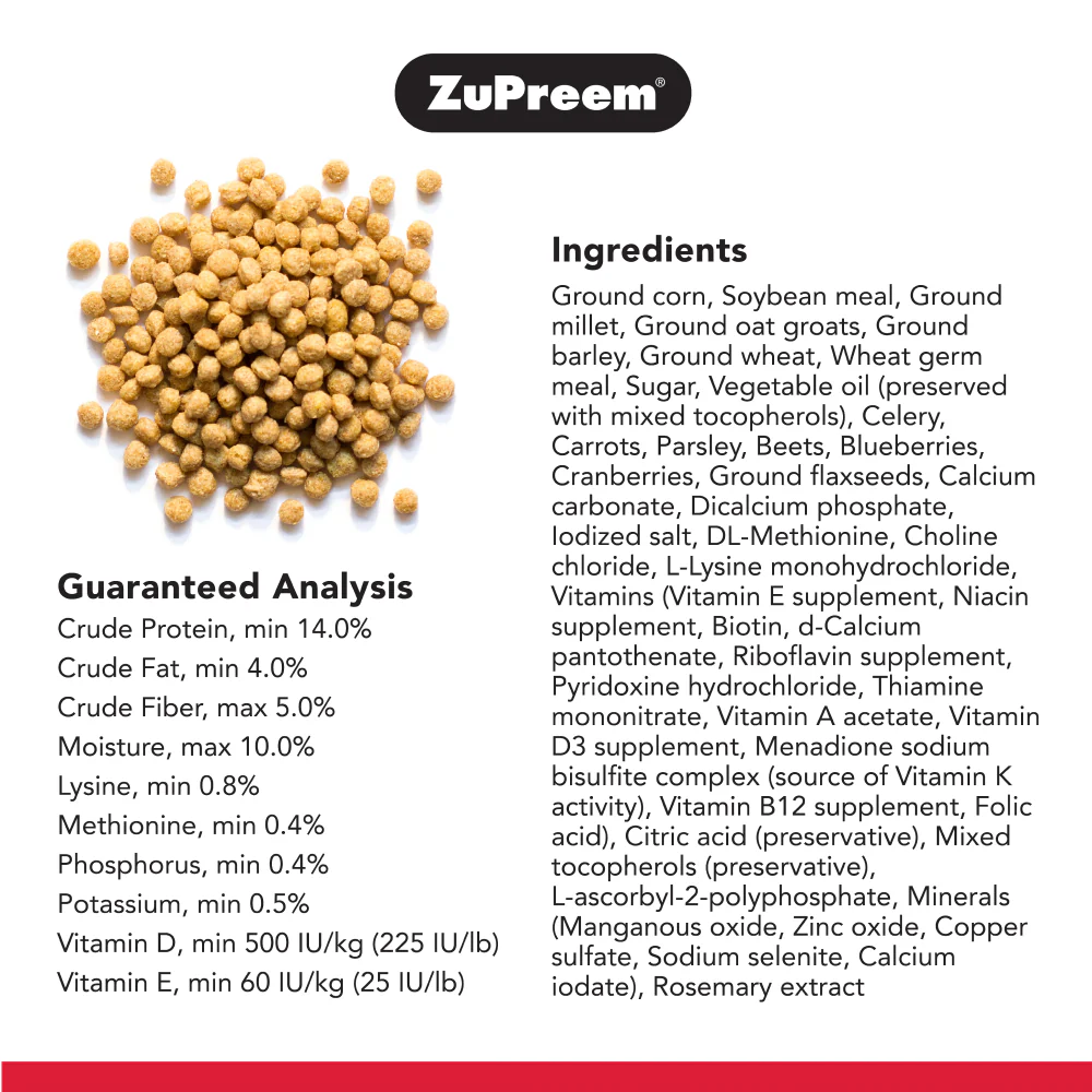 ZuPreem Natural Avian Pellet Diet for Medium Birds - Image 4