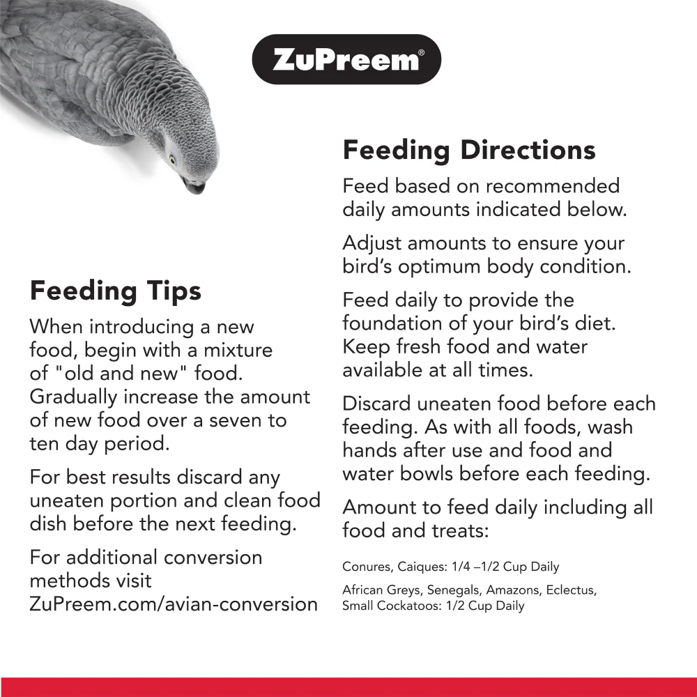 ZuPreem Natural Avian Pellet Diet Medium & Large Bird Food - Image 2