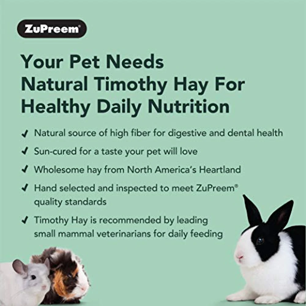 Zupreem Timothy Naturals Premium Timothy Hay for Small Animals - Image 5